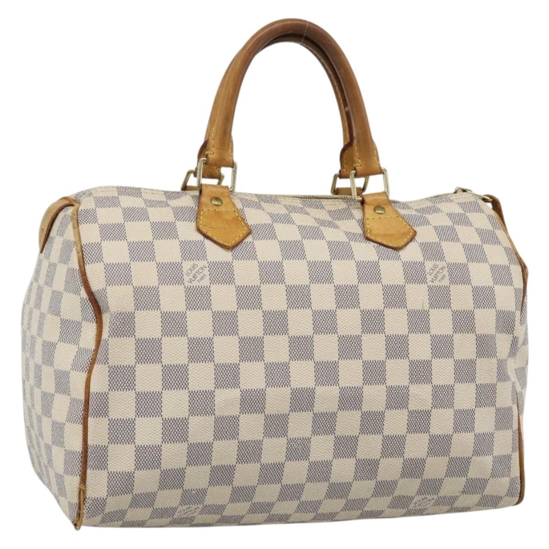 Louis Vuitton Speedy 30 Damier Azur Canvas Handbag N41533: Louis Vuitton Speedy 30 Damier Azur Canvas Handbag N41533 Louis Vuitton Damier Azur Speedy 30 handbag in Damier Azur canvas. This pre-owned bag is identified by product number N41533 and was made in t