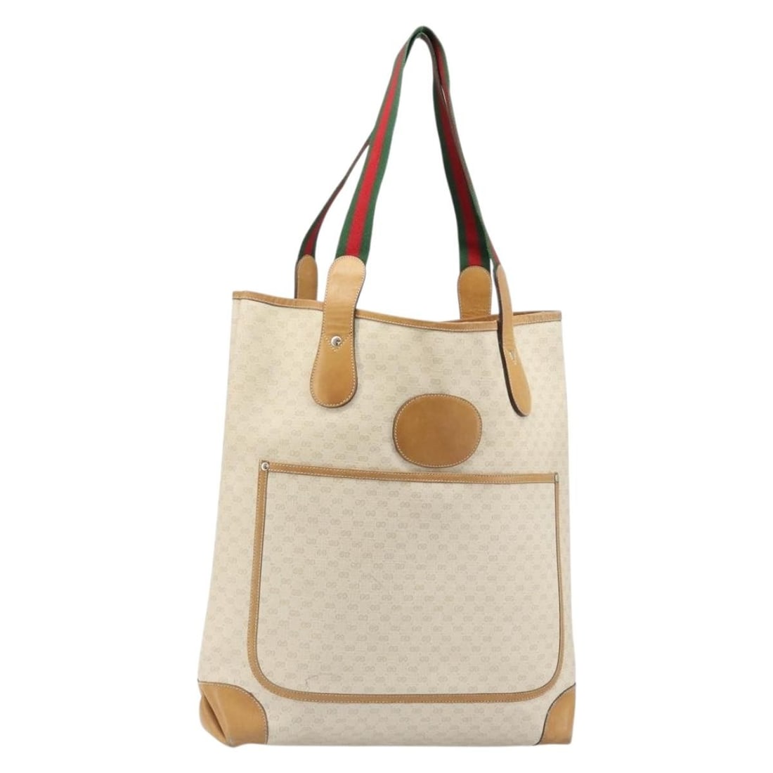 Gucci Sherry Line GG Supreme PVC Canvas Tote White Red 0029040223: Gucci Sherry Line GG Supreme PVC Canvas Tote White Red 0029040223 Gucci GG Supreme Web Sherry Line tote bag in white and red, made from PVC leather and GG canvas. This pre-owned tote bag was made in I
