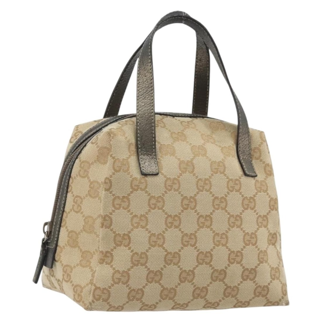 Gucci 124542 Beige GG Canvas Handbag Pouch Made in Italy: Gucci 124542 Beige GG Canvas Handbag Pouch Made in Italy Gucci GG Canvas hand pouch in beige, made in Italy from GG Canvas. It features a hand bag style with a handle drop of approximately 8 cm (3.1 i