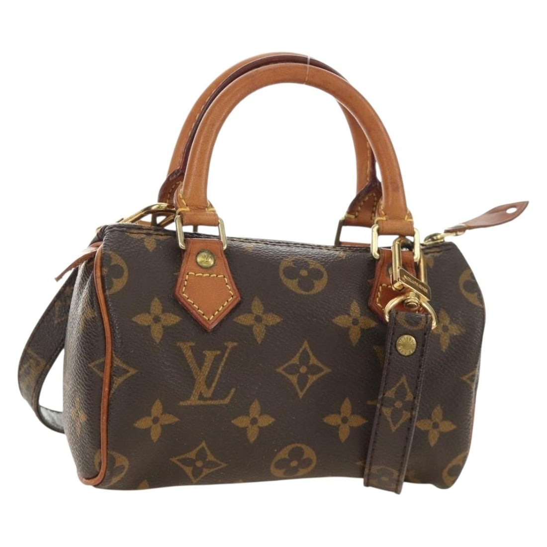 Louis Vuitton M41534 Mini Speedy Monogram Canvas Womens Handbag: Louis Vuitton M41534 Mini Speedy Monogram Canvas Womens Handbag Louis Vuitton Monogram Mini Speedy handbag in Monogram canvas, made in France. This women's handbag includes a shoulder strap and shows 