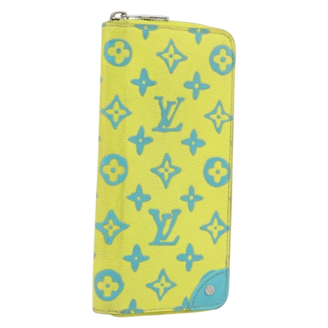 Louis Vuitton M82005 Zippy Vertical Long Wallet Yellow Monogram Canvas: Louis Vuitton M82005 Zippy Vertical Long Wallet Yellow Monogram Canvas Louis Vuitton Playground Zippy Vertical Wallet in yellow monogram canvas. This long wallet was made in Spain and measures approxi