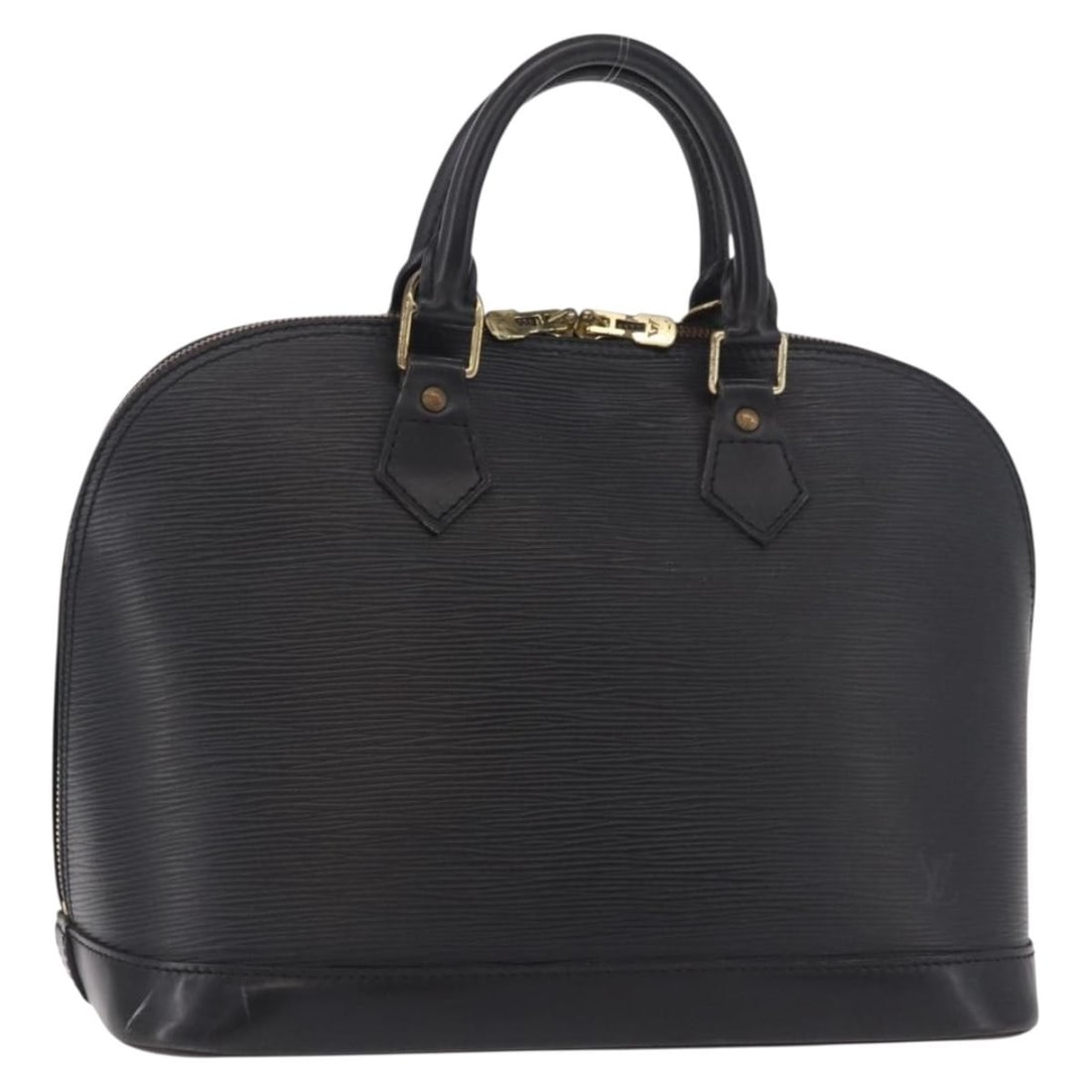 Louis Vuitton M52142 Alma Epi Leather Handbag Noir Black: Louis Vuitton M52142 Alma Epi Leather Handbag Noir Black Louis Vuitton Epi Alma handbag in Noir/Black Epi leather, made in France. The bag measures approximately W31 cm x H24 cm x D17 cm (W12.2 x H9.4