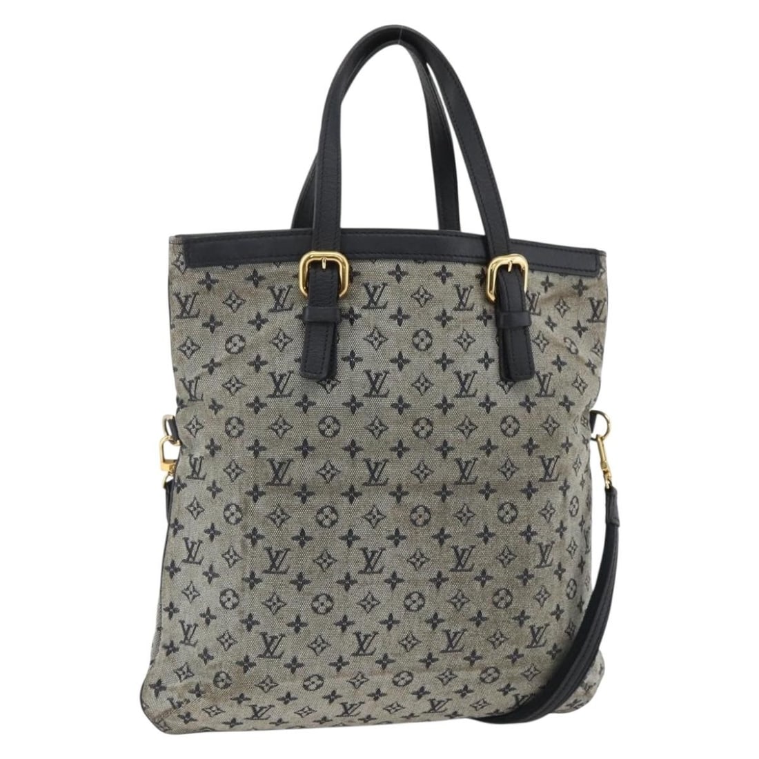 Louis Vuitton M92208 Mini Francoise Blue Monogram Canvas 2way Tote (1 of 18)