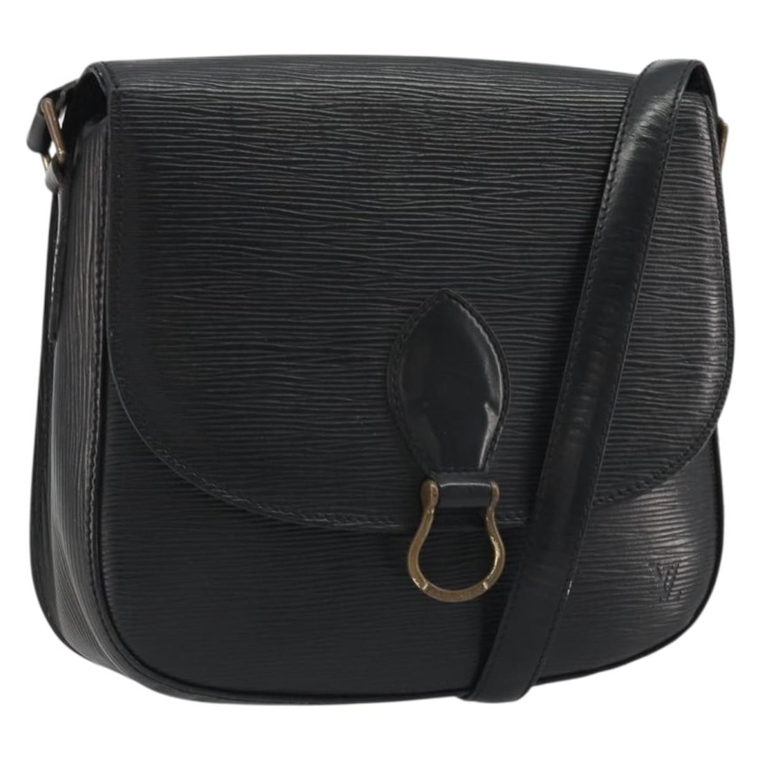 Louis Vuitton Saint Cloud GM Black Epi Leather Shoulder Bag M52192: Louis Vuitton Saint Cloud GM Black Epi Leather Shoulder Bag M52192 Louis Vuitton Epi Saint Cloud GM shoulder bag in black Epi leather, made in France. It features a shoulder bag style with the listed 