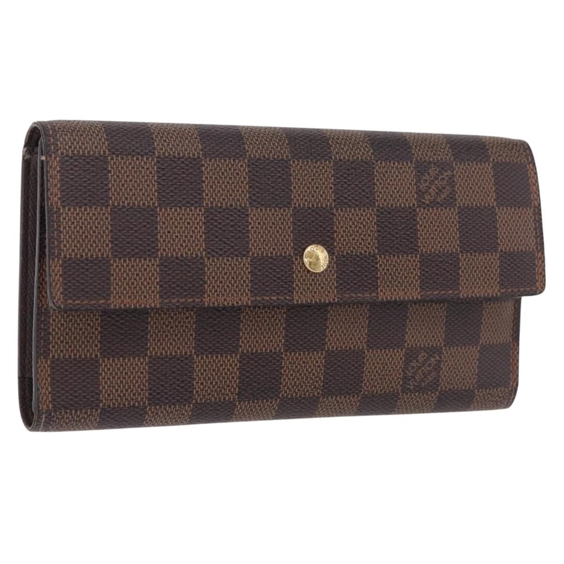 Louis Vuitton N61217 Portefeuille International Damier Ebene Canvas Wallet: Louis Vuitton N61217 Portefeuille International Damier Ebene Canvas Wallet Louis Vuitton Damier Ebene Portefeuille International wallet in Damier Ebene canvas, made in France. The wallet is identified
