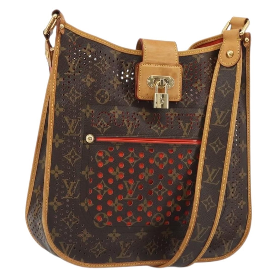 Louis Vuitton M95172 Musette Shoulder Bag in Monogram Canvas: Louis Vuitton M95172 Musette Shoulder Bag in Monogram Canvas Louis Vuitton Monogram Perfo Musette shoulder bag in Monogram Canvas, made in Spain. This women's shoulder bag features the Monogram color 