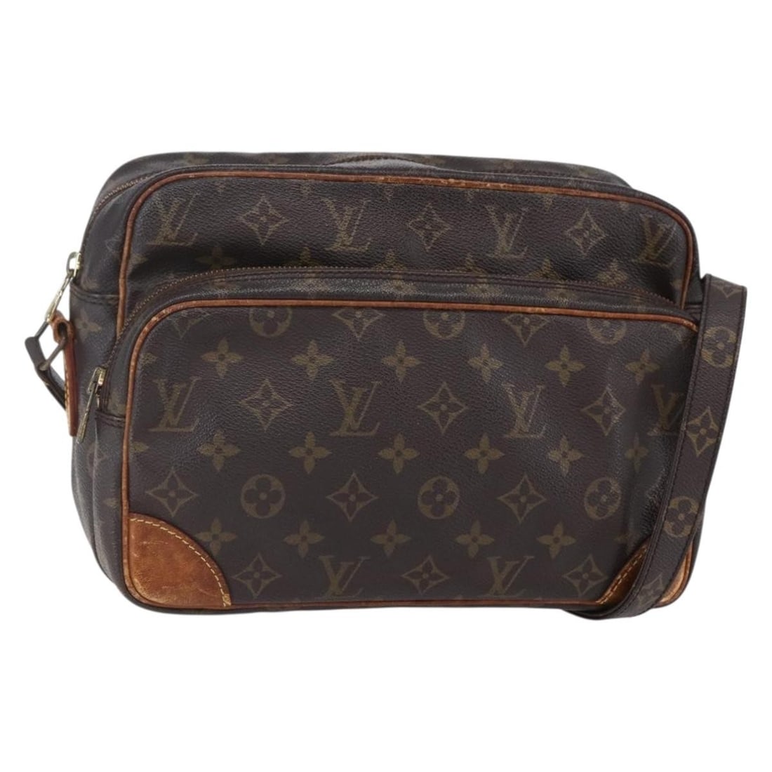 LOUIS VUITTON Monogram Nile Shoulder Bag M45244 Authentic France: LOUIS VUITTON Monogram Nile Shoulder Bag M45244 Authentic France Elevate your accessory collection with the LOUIS VUITTON Monogram Nile Shoulder Bag. Crafted in France from durable Monogram Canvas, th