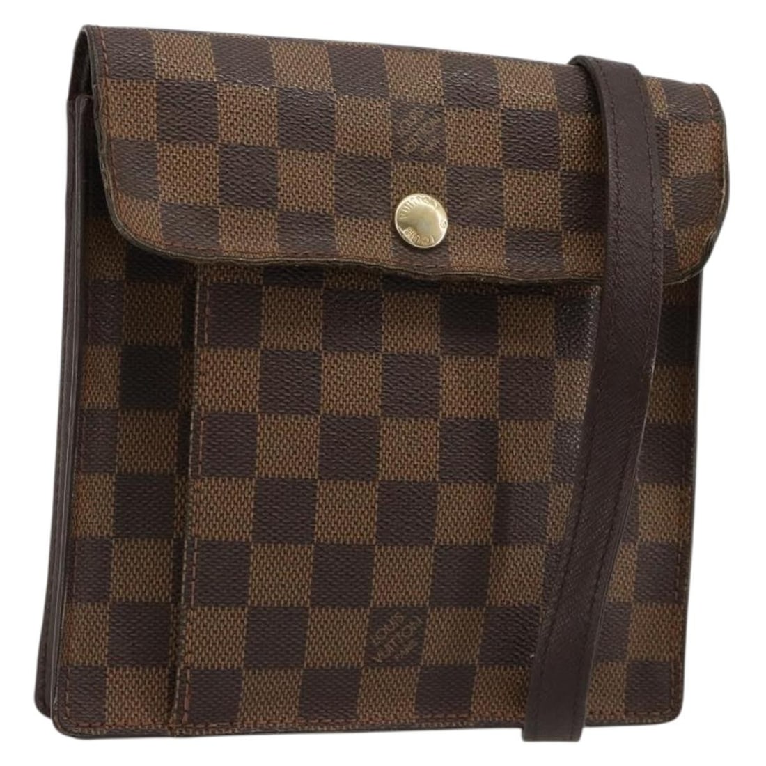 Louis Vuitton N45272 Pimlico shoulder bag in Damier Ebene canvas: Louis Vuitton N45272 Pimlico shoulder bag in Damier Ebene canvas Louis Vuitton Pimlico shoulder bag in Damier Ebene canvas, made in France. This women's bag features a compact profile with an adjustab