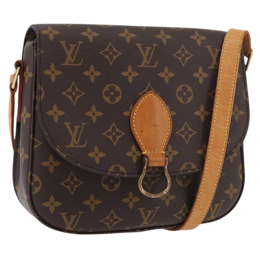 Louis Vuitton Saint Cloud GM Monogram Canvas Shoulder Bag M51242: Louis Vuitton Saint Cloud GM Monogram Canvas Shoulder Bag M51242 This is a Louis Vuitton Monogram Saint Cloud GM shoulder bag, model M51242, crafted from signature monogram canvas. The bag features a 