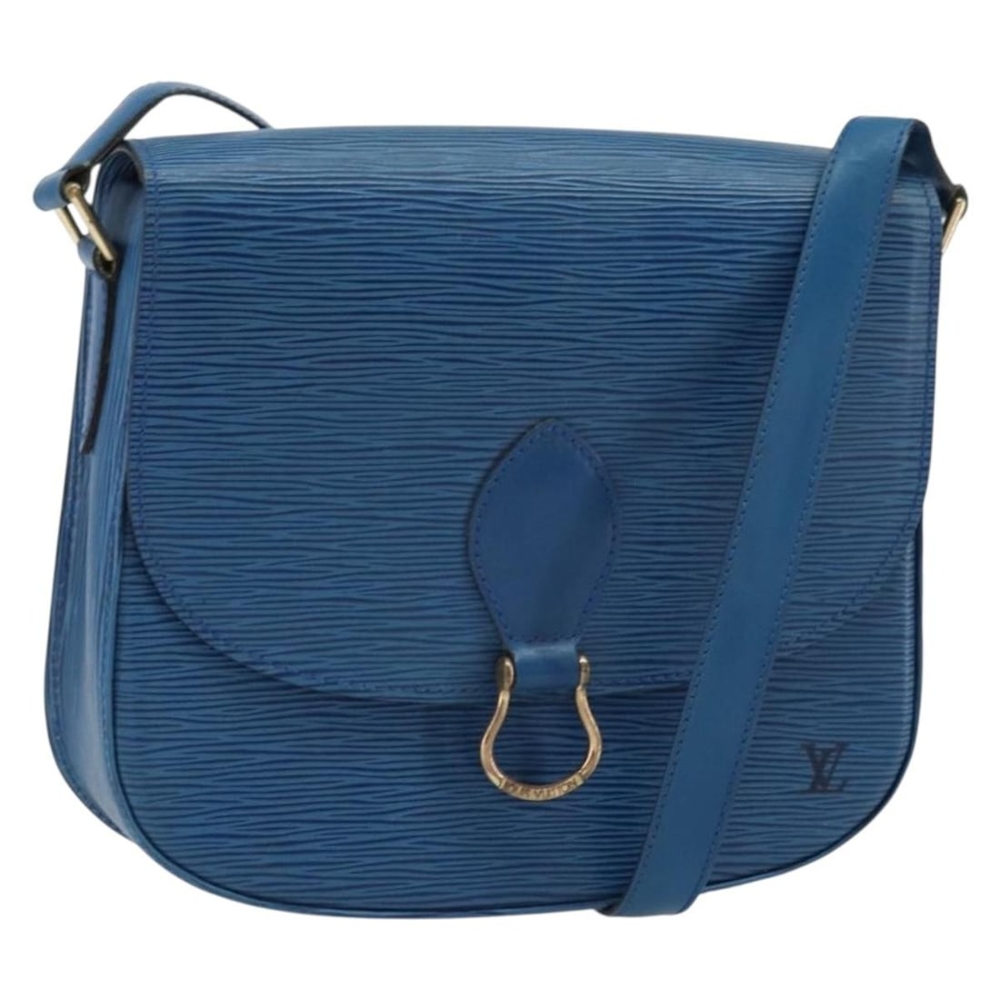 LOUIS VUITTON Epi Saint Cloud GM Shoulder Bag Toledo Blue M52195 Auth: LOUIS VUITTON Epi Saint Cloud GM Shoulder Bag Toledo Blue M52195 Auth Presenting the LOUIS VUITTON Epi Saint Cloud GM Shoulder Bag in a stunning Toledo Blue. This shoulder bag is crafted from durable 