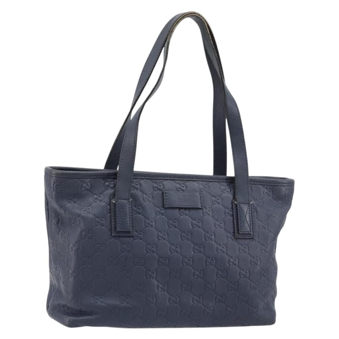 Gucci GG Canvas Navy Gold Tote Leather 211138: Gucci GG Canvas Navy Gold Tote Leather 211138 This GUCCI GG Canvas Guccissima tote bag is crafted from a combination of leather and GG canvas in navy and gold tones. Made in Italy, it features dual to