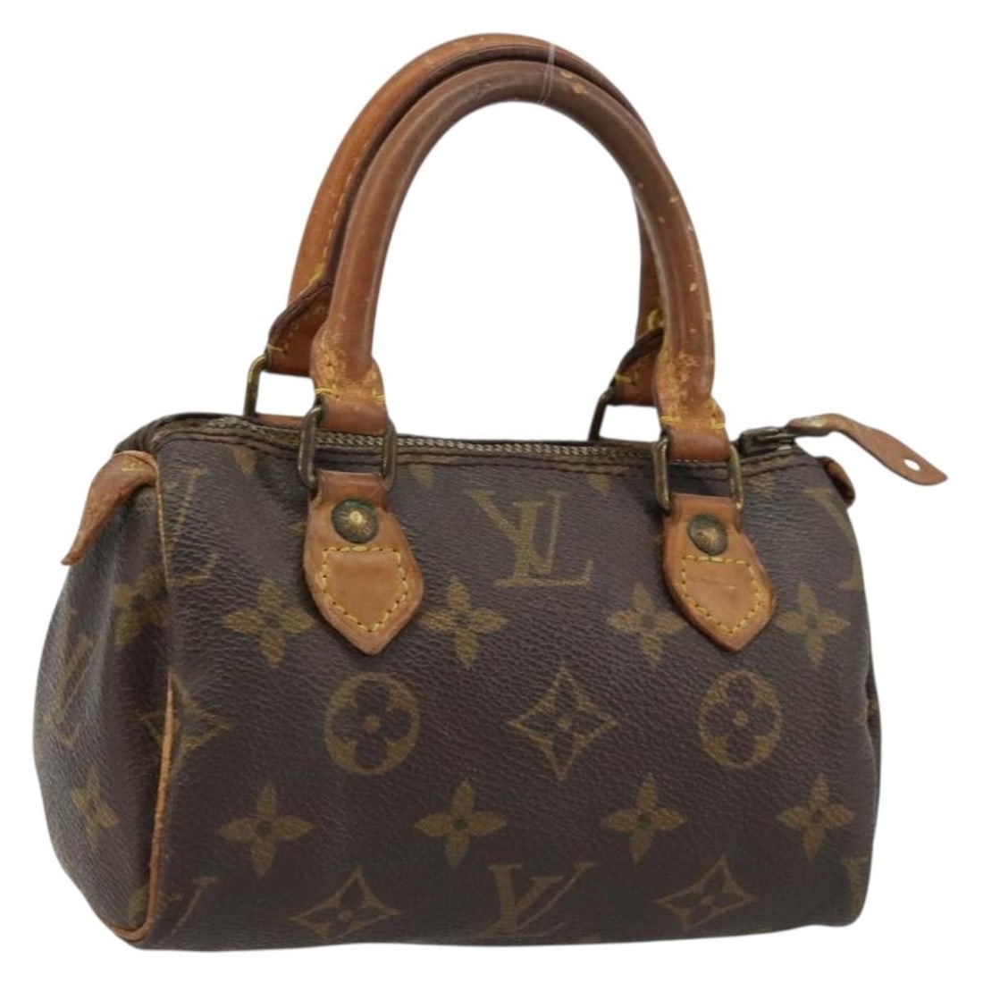 Louis Vuitton Mini Speedy Monogram Canvas Handbag M41534: Louis Vuitton Mini Speedy Monogram Canvas Handbag M41534 Louis Vuitton Monogram Mini Speedy handbag in Monogram Canvas, made in France. This old-model piece has a zipper made by CLAIR, and the zipper 