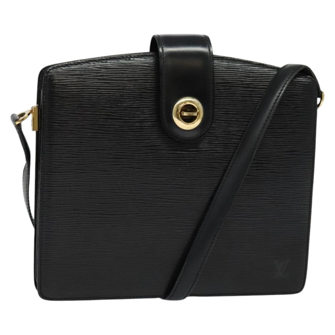 Louis Vuitton Capuchin Epi Leather Black Shoulder Bag M52342: Louis Vuitton Capuchin Epi Leather Black Shoulder Bag M52342 This Louis Vuitton Epi Capuchin shoulder bag is crafted from black Epi leather and features a structured silhouette. Designed for women, it