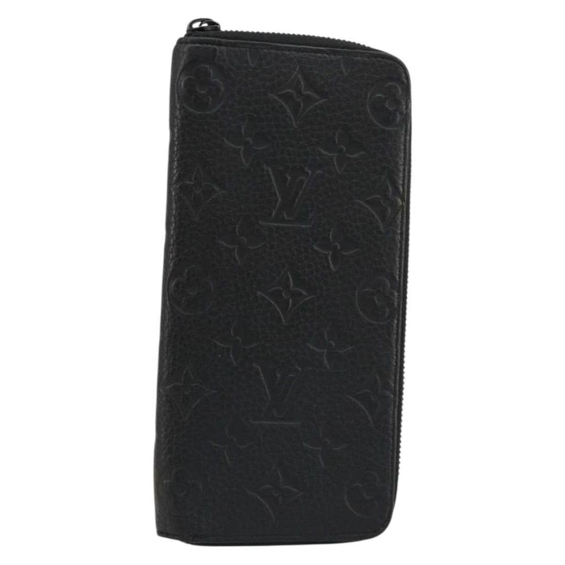 Louis Vuitton M61864 Zippy Long Wallet Monogram Empreinte Black: Louis Vuitton M61864 Zippy Long Wallet Monogram Empreinte Black Louis Vuitton Zippy Wallet in black Monogram Empreinte leather. This long wallet is made in Spain and identified with product no. M61864