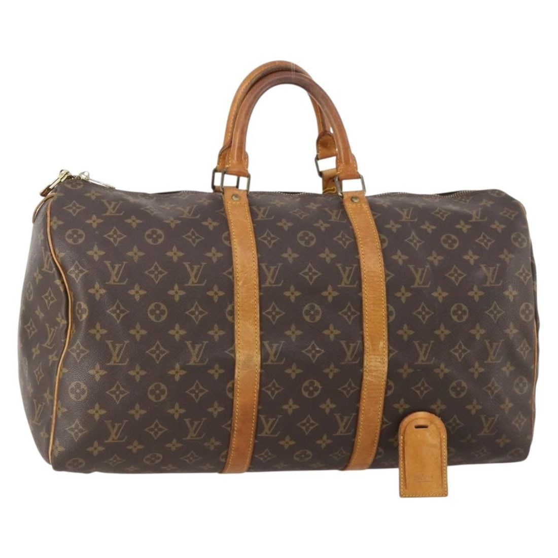 Louis Vuitton M41426 Keepall 50 Monogram Canvas Boston Bag: Louis Vuitton M41426 Keepall 50 Monogram Canvas Boston Bag Louis Vuitton Monogram Keepall 50 Boston Bag in Monogram Canvas, made in France. The bag features the classic Monogram pattern and measures a