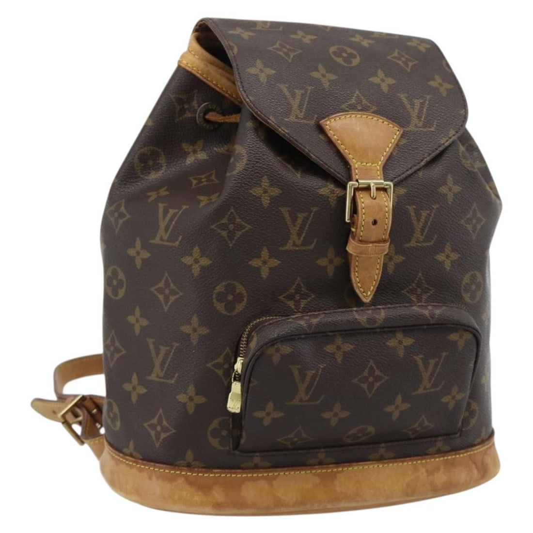 Louis Vuitton M51136 Montsouris MM Monogram Canvas Backpack France: Louis Vuitton M51136 Montsouris MM Monogram Canvas Backpack France A Louis Vuitton Montsouris MM backpack in Monogram Canvas, designed for women and made in France. This pre-owned backpack is identifi