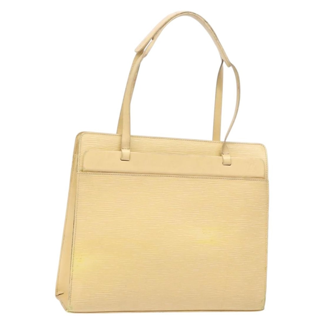 Louis Vuitton Croisette PM Epi Leather Vanilla Tote Bag: Louis Vuitton Croisette PM Epi Leather Vanilla Tote Bag This Louis Vuitton Epi Croisette PM Tote Bag in Vanilla is crafted from durable Epi leather and features a structured silhouette. Made in Spain,