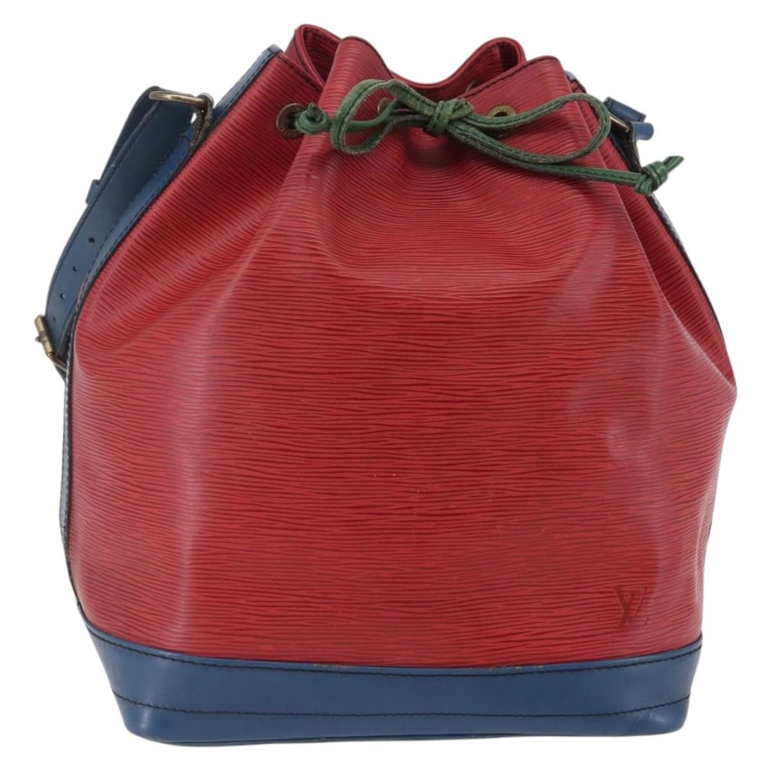 Louis Vuitton M44084 Noe Shoulder Bag Epi Leather Tricolor: Louis Vuitton M44084 Noe Shoulder Bag Epi Leather Tricolor Louis Vuitton Noe shoulder bag in Epi leather with a multicolor red, blue, and green exterior. Made in France, this women's bag measures appr