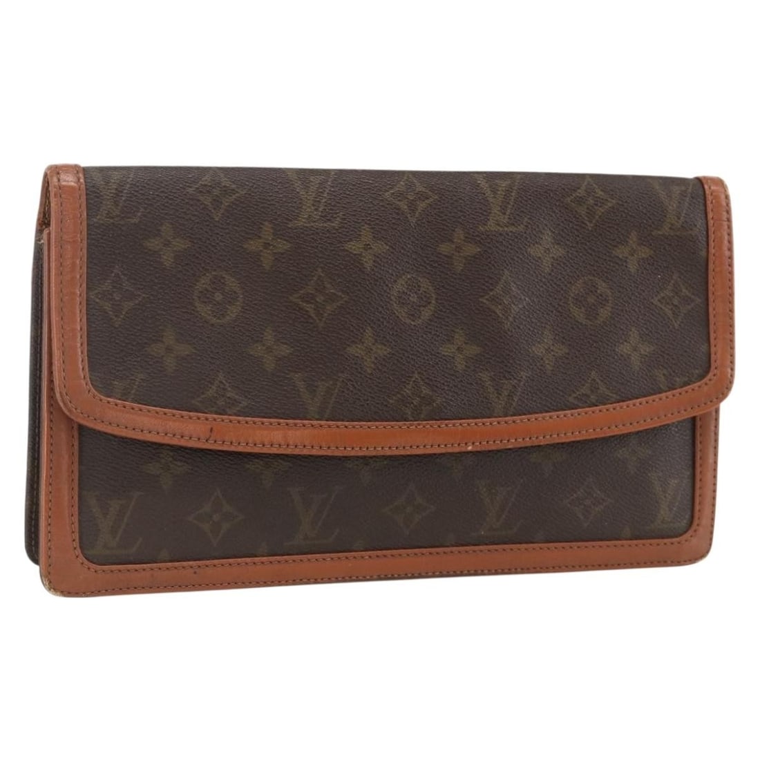 Louis Vuitton Monogram Canvas Pochette Dam GM M51810 Clutch Bag: Louis Vuitton Monogram Canvas Pochette Dam GM M51810 Clutch Bag This Louis Vuitton Monogram Pochette Dam GM clutch bag features the iconic monogram canvas exterior with a classic brown color. Designed