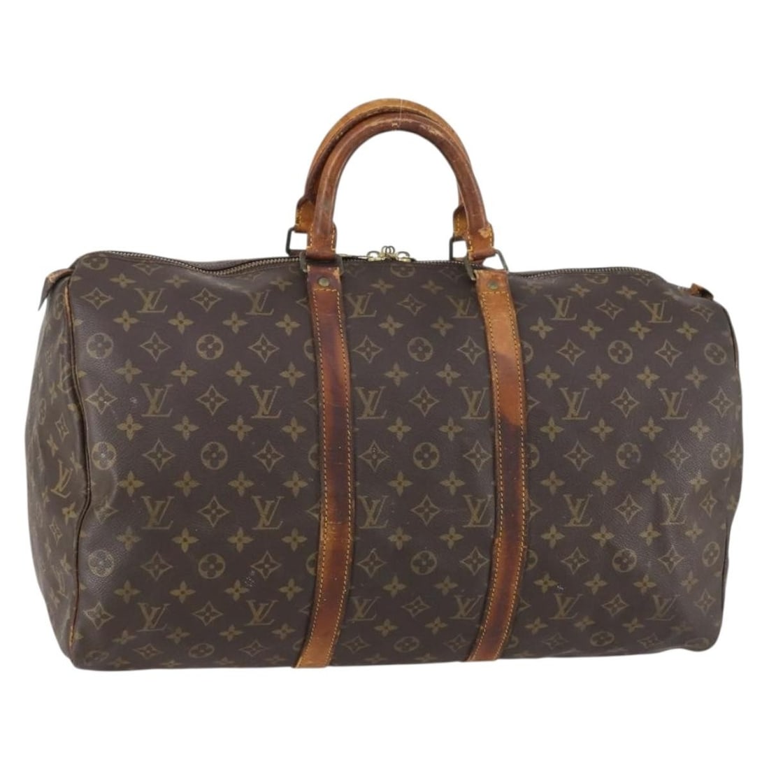 Louis Vuitton M41426 Keepall 50 Monogram Canvas Boston Bag: Louis Vuitton M41426 Keepall 50 Monogram Canvas Boston Bag Louis Vuitton Keepall 50 Boston bag in Monogram canvas, made in France. This women's bag is offered as the item only, without the original bo