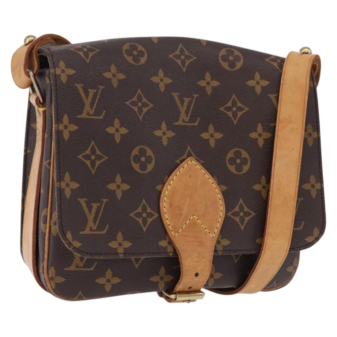 Louis Vuitton M51253 Cartouchiere MM Monogram Canvas Shoulder Bag: Louis Vuitton M51253 Cartouchiere MM Monogram Canvas Shoulder Bag Louis Vuitton Monogram Cartouchiere MM shoulder bag in Monogram Canvas, made in France. The bag is identified by product number M51253