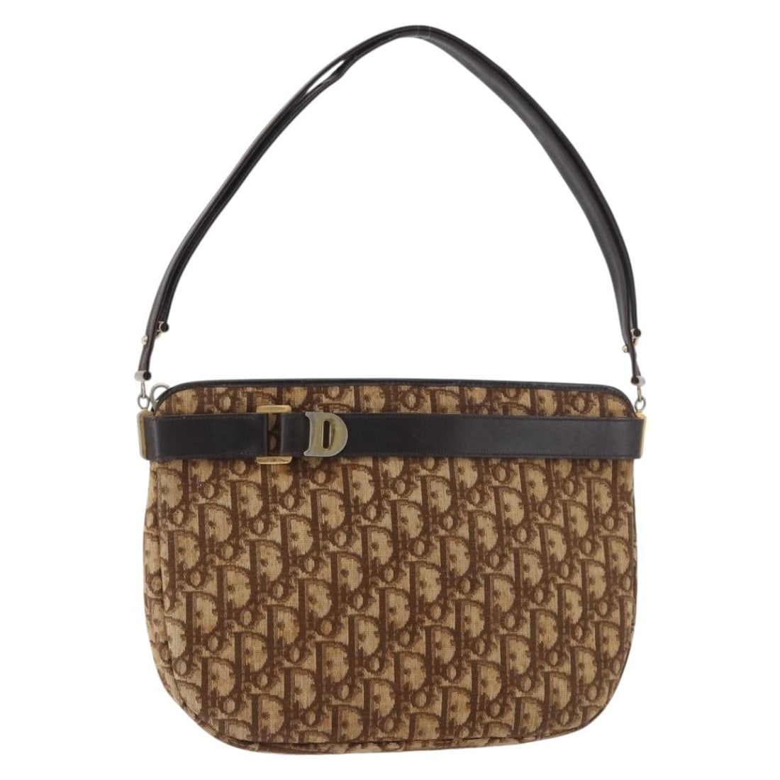 Christian Dior Trotter Canvas Shoulder Bag Beige Gold France: Christian Dior Trotter Canvas Shoulder Bag Beige Gold France Christian Dior shoulder bag in Gold/Beige Trotter Canvas, made in France. This pre-owned bag has a shoulder strap drop of approximately 22 