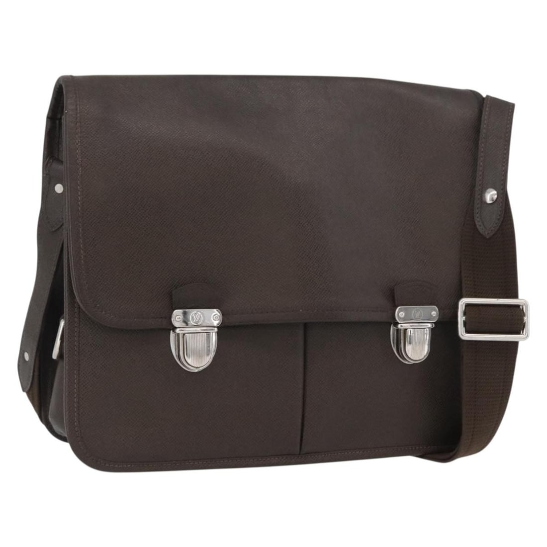 Louis Vuitton Alexei Taiga Leather Shoulder Bag Grizzly M32478: Louis Vuitton Alexei Taiga Leather Shoulder Bag Grizzly M32478 Louis Vuitton Alexei shoulder bag in Grizzly Taiga leather. This shoulder bag was made in France and includes an adjustable shoulder stra