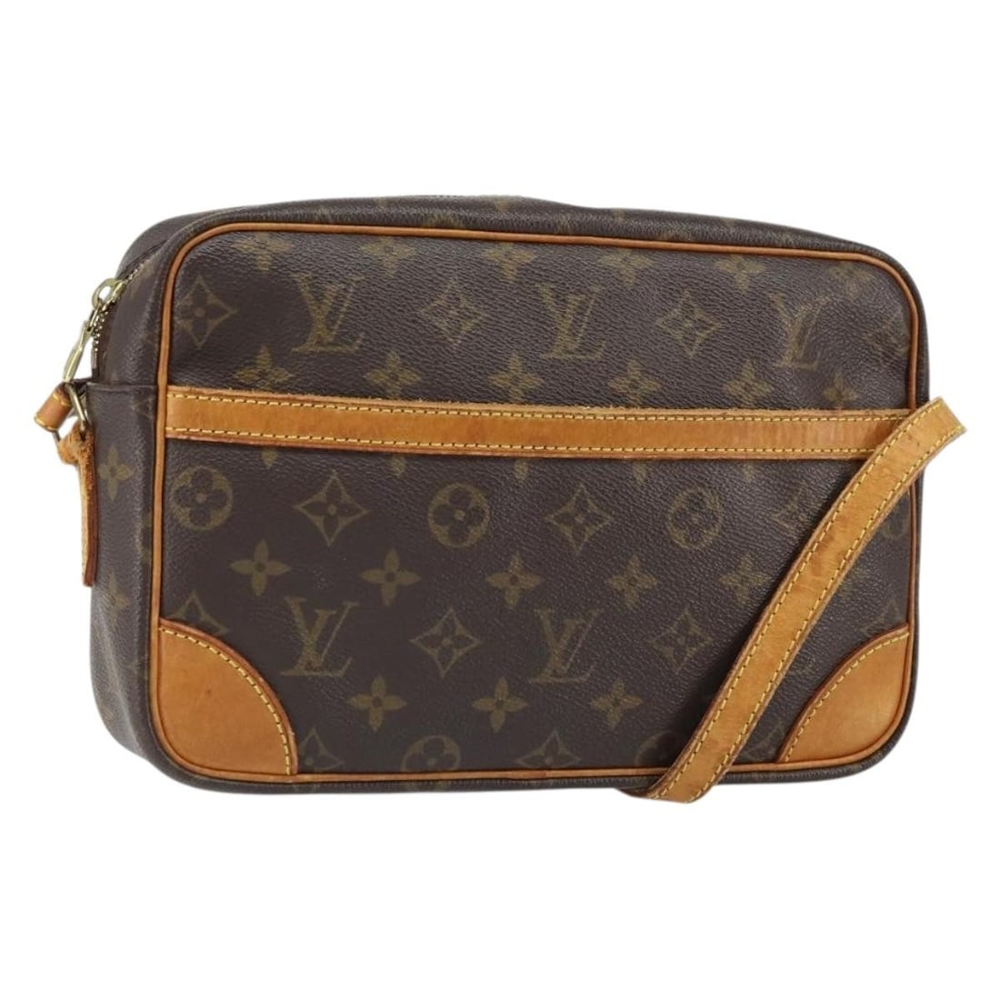 Louis Vuitton M51274 Trocadero 27 Monogram Canvas Shoulder Bag: Louis Vuitton M51274 Trocadero 27 Monogram Canvas Shoulder Bag Louis Vuitton Monogram Trocadero 27 shoulder bag in monogram canvas, made in France. This women's shoulder bag features an adjustable sho