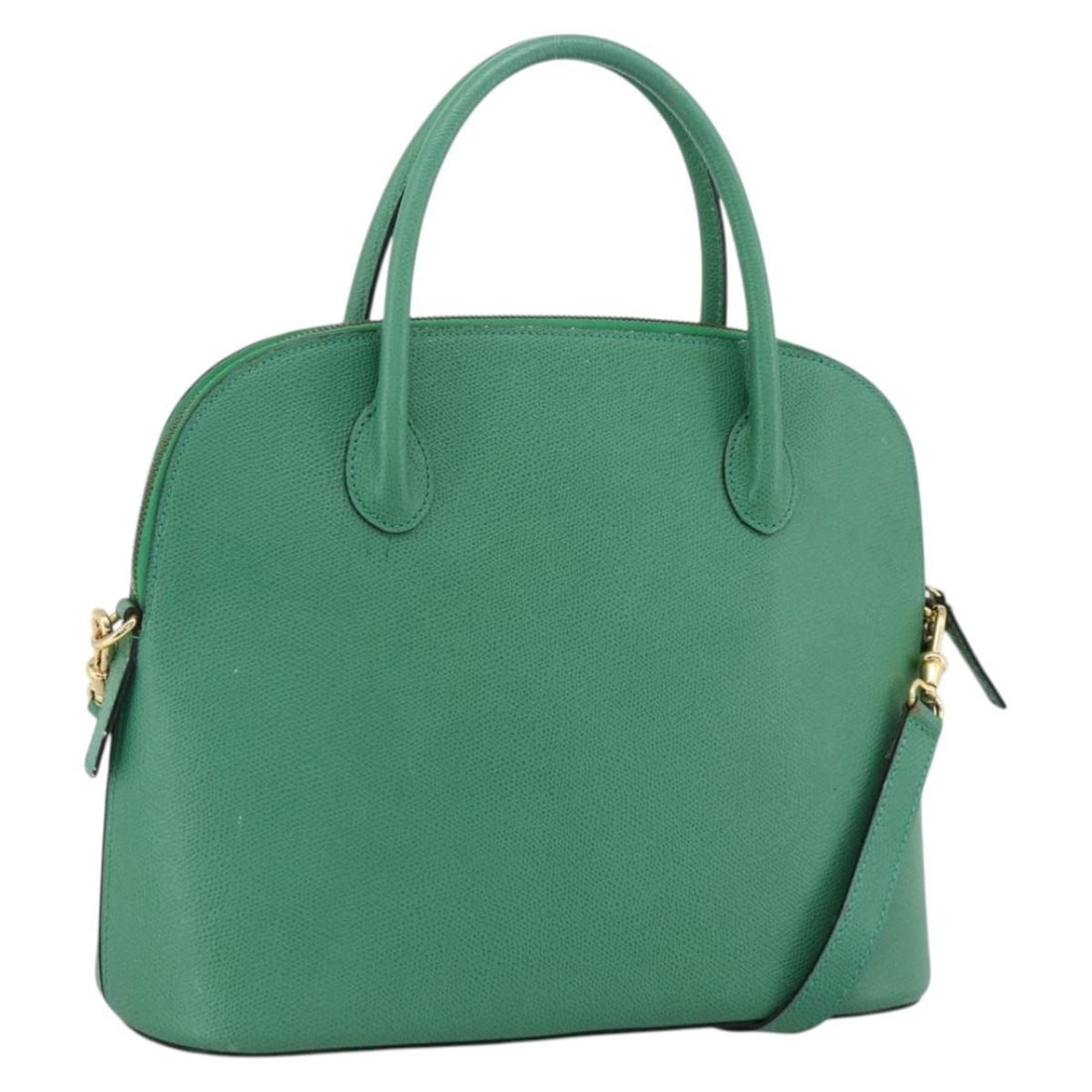 CELINE Green Gold Leather 2way Shoulder Strap Handbag Italy: CELINE Green Gold Leather 2way Shoulder Strap Handbag Italy This CELINE handbag is crafted from green and gold leather and offers versatile styling with both top handles and a detachable shoulder stra