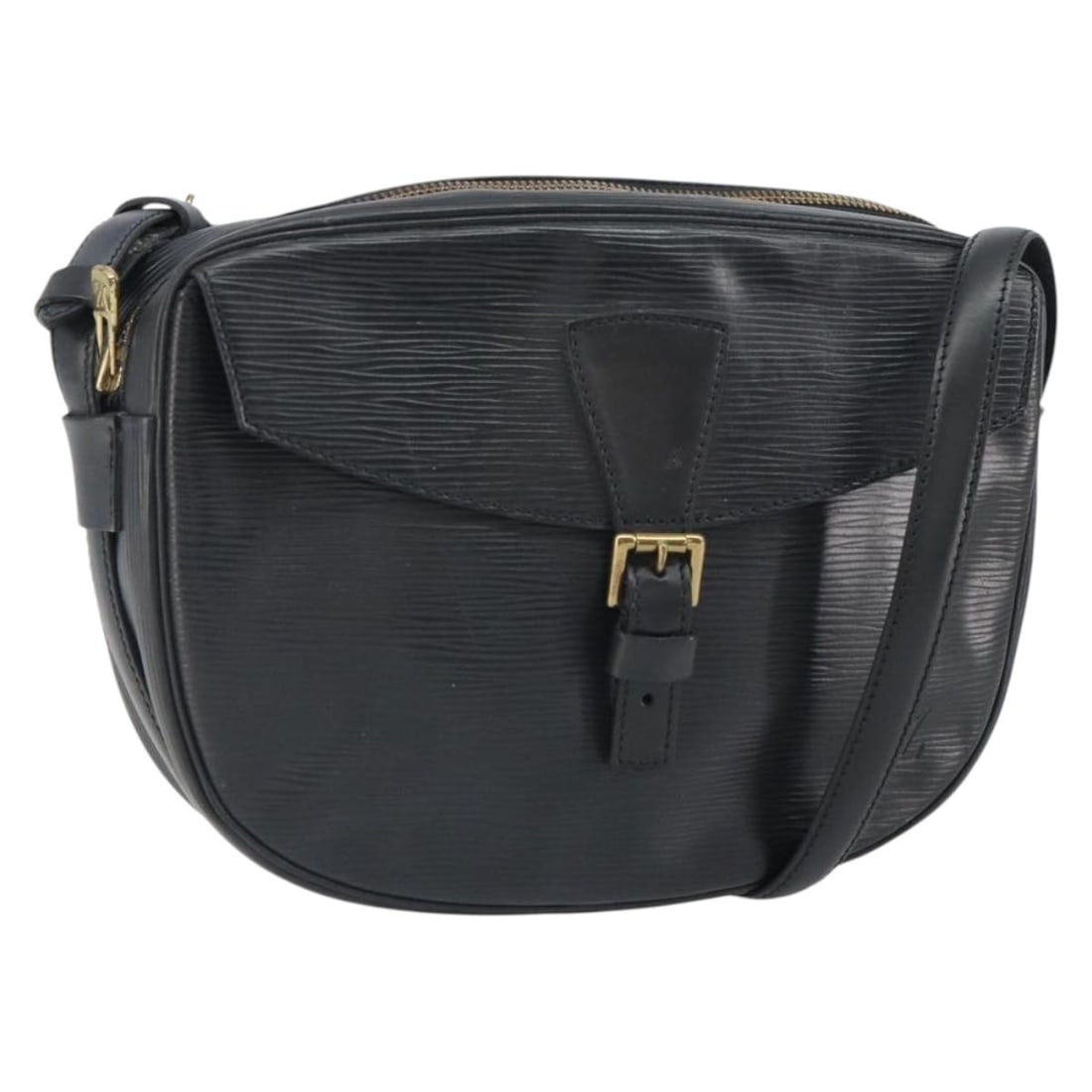 Louis Vuitton M52152 Epi Leather Shoulder Bag Jeune Fille MM Black: Louis Vuitton M52152 Epi Leather Shoulder Bag Jeune Fille MM Black Louis Vuitton Epi Jeune Fille MM shoulder bag in black Epi leather. Made in France, product no. M52152. The bag measures approximatel