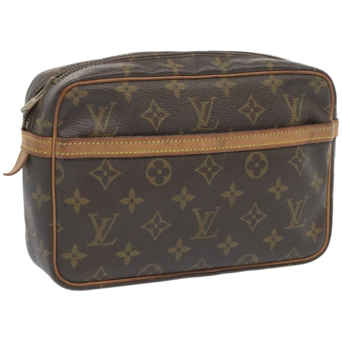 Louis Vuitton M51847 Compiegne 23 Monogram Canvas Clutch: Louis Vuitton M51847 Compiegne 23 Monogram Canvas Clutch Louis Vuitton Compiegne 23 clutch bag in Monogram Canvas, made in France. This women's clutch features the classic Monogram exterior and measur