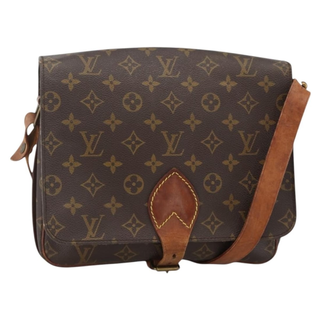 Louis Vuitton M51252 Cartouchiere GM Monogram Canvas Shoulder Bag: Louis Vuitton M51252 Cartouchiere GM Monogram Canvas Shoulder Bag Louis Vuitton Monogram Cartouchiere GM shoulder bag in Monogram Canvas, made in France. The bag measures approximately W27 x H21 x D7 