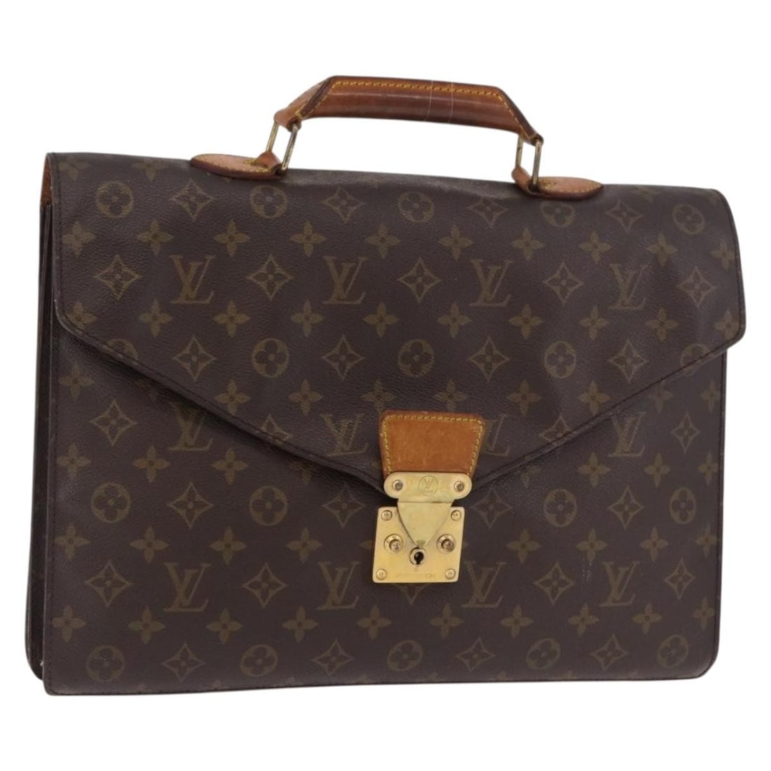 Louis Vuitton M53331 Serviette Conseiller Monogram Canvas Briefcase: Louis Vuitton M53331 Serviette Conseiller Monogram Canvas Briefcase Louis Vuitton Monogram Serviette Conseiller briefcase in Monogram Canvas, made in France. This item is presented in heavily used con