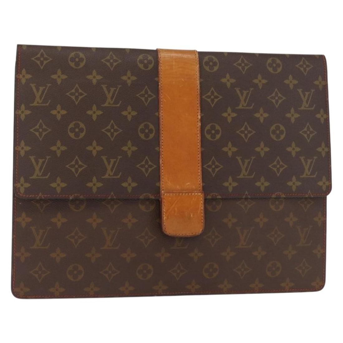 Louis Vuitton No.243 Monogram Canvas Diplomat Homme Clutch: Louis Vuitton No.243 Monogram Canvas Diplomat Homme Clutch Louis Vuitton monogram canvas clutch bag in Monogram color, made in France. The bag measures approximately W38 cm x H27 cm (W15.0 x H10.6 inc