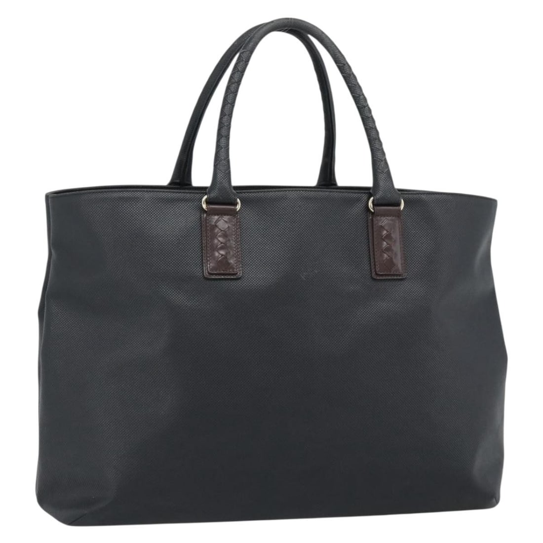 Bottega Veneta Marco Polo PVC Leather Tote in Black Gold (1 of 18)