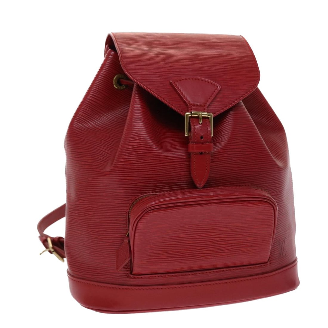 Louis Vuitton Montsouris MM Epi Leather Backpack Red Monaco 700th: Louis Vuitton Montsouris MM Epi Leather Backpack Red Monaco 700th Louis Vuitton Epi Montsouris MM backpack in red Epi leather, made in France. It comes with a dust bag and features the stated size and