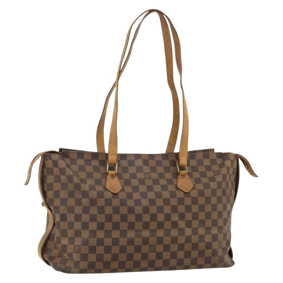 Louis Vuitton Damier Ebene Colombine Tote Bag N99037 France: Louis Vuitton Damier Ebene Colombine Tote Bag N99037 France This Louis Vuitton Damier Ebene Colombine Tote Bag commemorates the brand's 100th anniversary. Crafted from signature Damier Ebene canvas, t