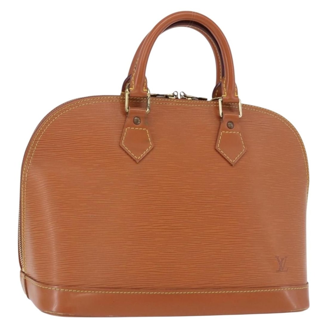 Louis Vuitton Alma Epi Leather Handbag Zipangu Gold M52148: Louis Vuitton Alma Epi Leather Handbag Zipangu Gold M52148 Louis Vuitton Epi Alma handbag in Zipangu Gold, made from Epi leather and crafted in France. The bag features the M52148 product number and s