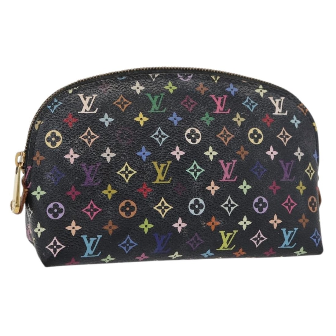 Louis Vuitton Monogram Multicolor Canvas Black Cosmetic Pouch M47355: Louis Vuitton Monogram Multicolor Canvas Black Cosmetic Pouch M47355 This Louis Vuitton Multicolor Pochette Cosmetic Pouch features the iconic Monogram Multicolor canvas in black. Designed for women, 