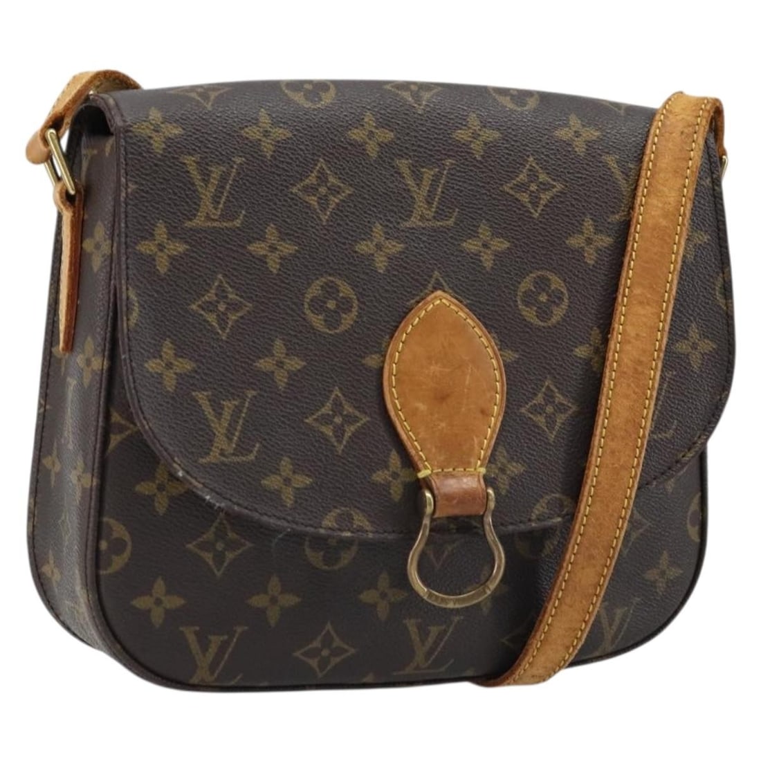 Louis Vuitton Saint Cloud GM Monogram Canvas Shoulder Bag M51242 for Women: Louis Vuitton Saint Cloud GM Monogram Canvas Shoulder Bag M51242 for Women This is a Louis Vuitton Monogram Saint Cloud GM shoulder bag crafted from signature monogram canvas. Designed for women, it f