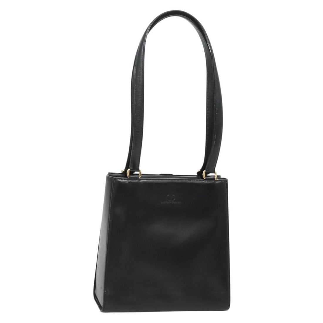 Valentino Black Gold Leather Shoulder Bag BA4048: Valentino Black Gold Leather Shoulder Bag BA4048 This authentic VALENTINO shoulder bag is crafted from high-quality leather in a striking black and gold color combination. The bag features a spacious 