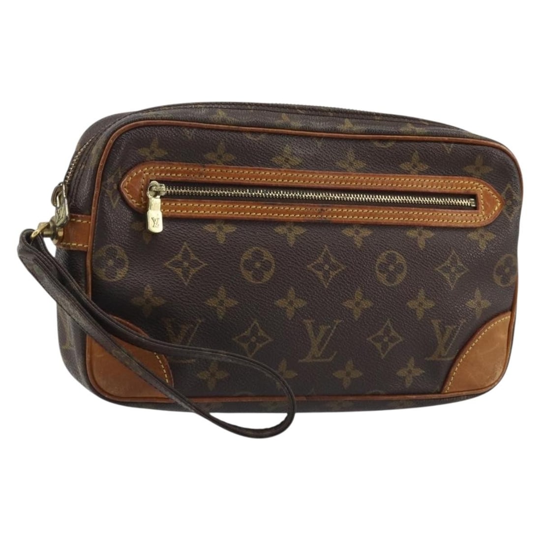 Monogram Canvas Marly Dragonne GM Clutch by Louis Vuitton M51825: Monogram Canvas Marly Dragonne GM Clutch by Louis Vuitton M51825 This Louis Vuitton Monogram Marly Dragonne GM Clutch Bag features the iconic monogram canvas exterior and is designed for women. The ba