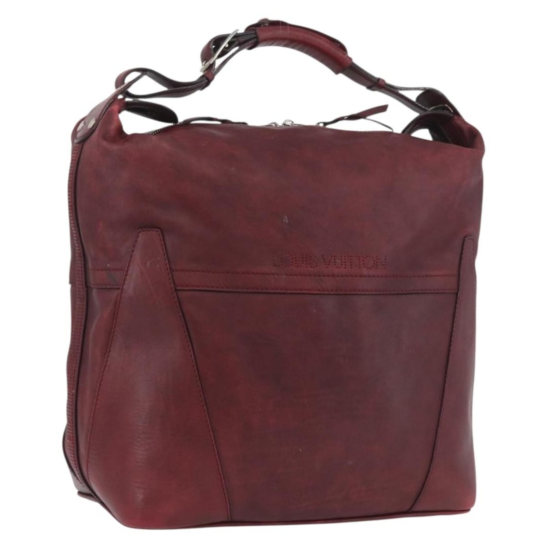 Louis Vuitton Bequia Grimo Leather Boston Bag in Bordeaux (1 of 18)