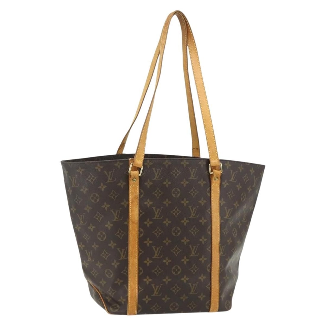 Louis Vuitton Monogram Canvas Sac Shopping Tote M51108: Louis Vuitton Monogram Canvas Sac Shopping Tote M51108 This Louis Vuitton Monogram Sac Shopping Tote Bag (model M51108) is crafted from iconic Monogram canvas and features a spacious design. The bag h