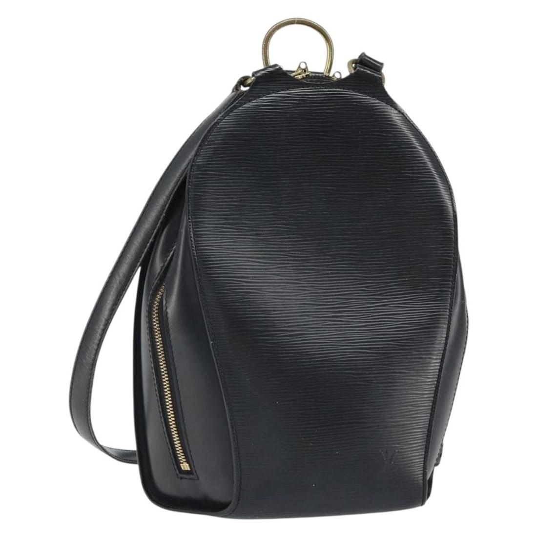 Louis Vuitton Mabillon Epi Leather Black Backpack Model M52232: Louis Vuitton Mabillon Epi Leather Black Backpack Model M52232 This Louis Vuitton Mabillon backpack features a sleek black Epi leather exterior and is designed for women. The bag measures approximatel