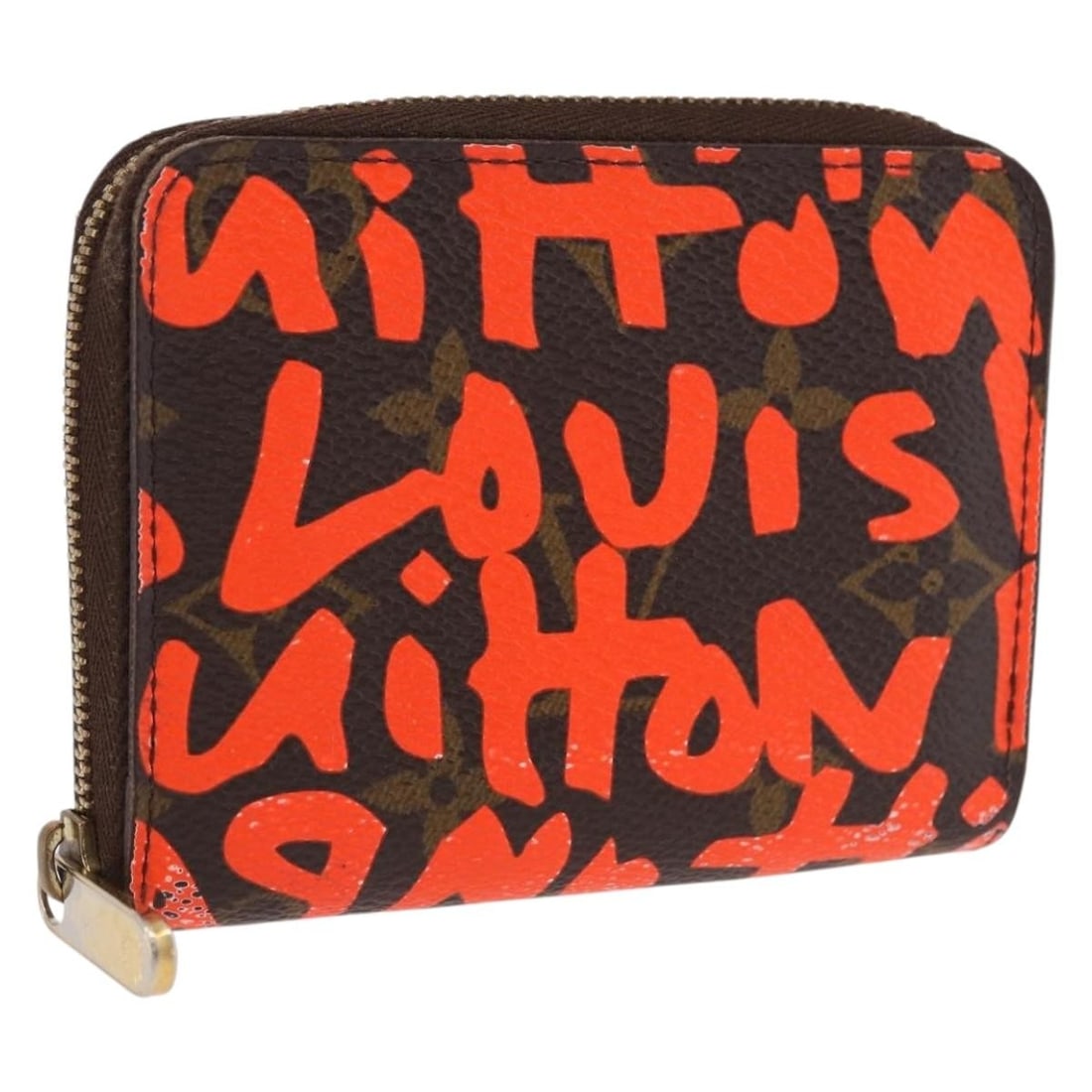 Louis Vuitton M93708 Zippy Coin Purse in Orange Monogram Graffiti Canvas: Louis Vuitton M93708 Zippy Coin Purse in Orange Monogram Graffiti Canvas Louis Vuitton Monogram Graffiti Zippy Coin Purse in orange Monogram Graffiti Canvas, made in France. This coin purse is a women
