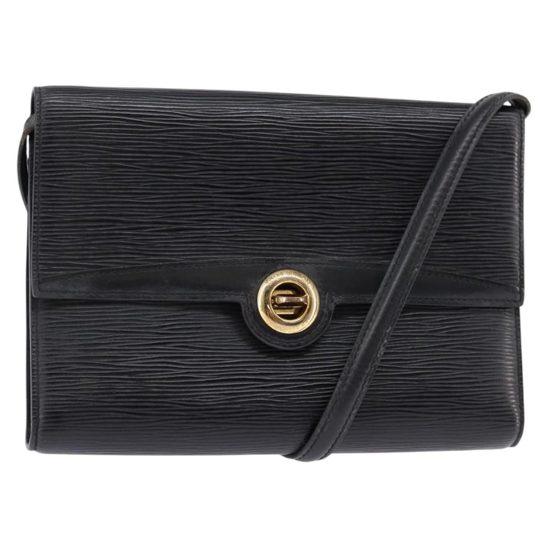 LOUIS VUITTON Epi Pochette Arche Shoulder Bag Black M52572 Made in France: LOUIS VUITTON Epi Pochette Arche Shoulder Bag Black M52572 Made in France This authentic Louis Vuitton Epi Pochette Arche Shoulder Bag showcases a stylish design in black Epi leather, perfect for addi