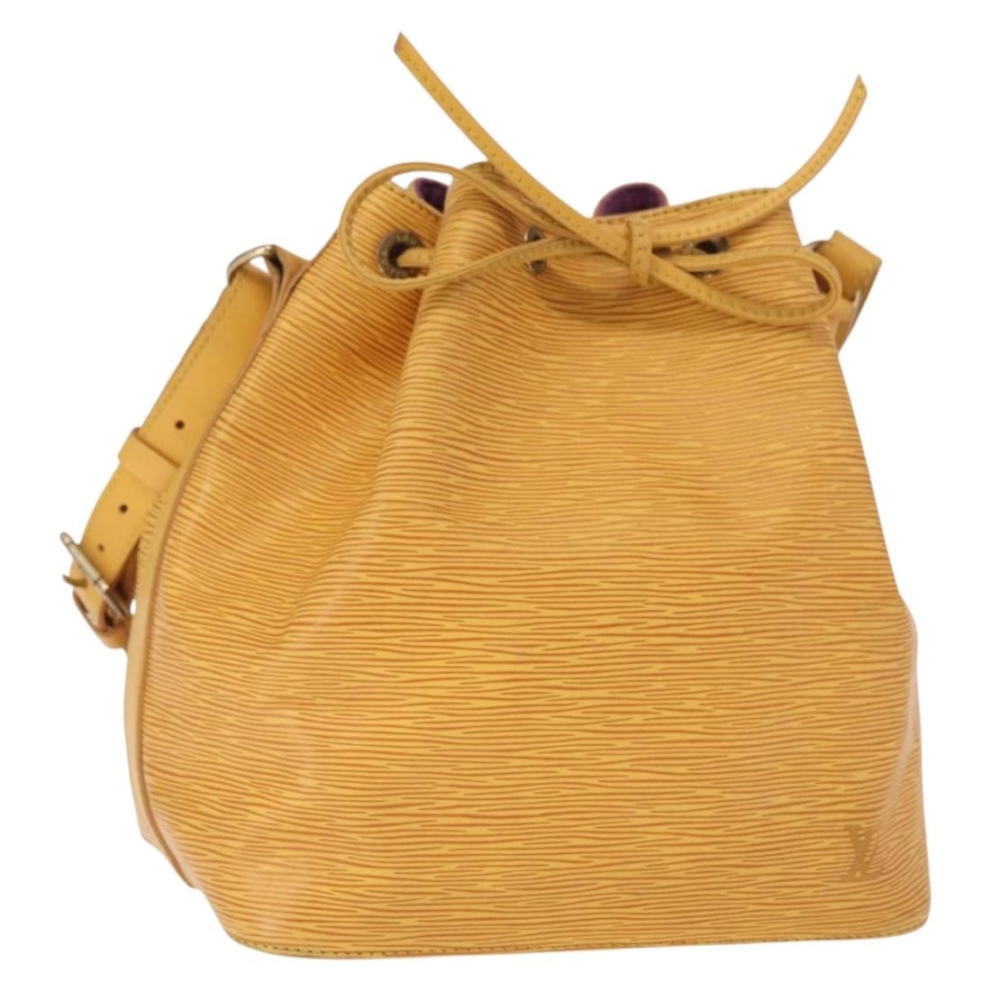 Louis Vuitton M44109 Petit Noe Yellow Epi Leather Shoulder Bag: Louis Vuitton M44109 Petit Noe Yellow Epi Leather Shoulder Bag Louis Vuitton Epi Petit Noe shoulder bag in yellow Epi leather, made in France. This bag features a shoulder bag style and comes with the