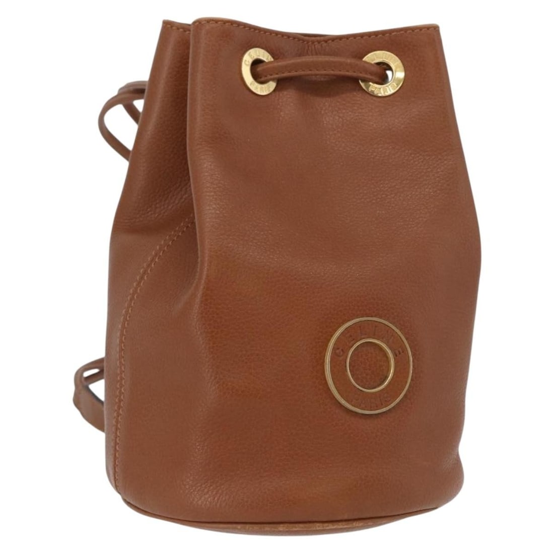 CELINE leather brown gold body bag Italy women: CELINE leather brown gold body bag Italy women This CELINE body bag features a brown and gold leather exterior and is designed for women. Made in Italy, the bag measures approximately 17cm in width, 2
