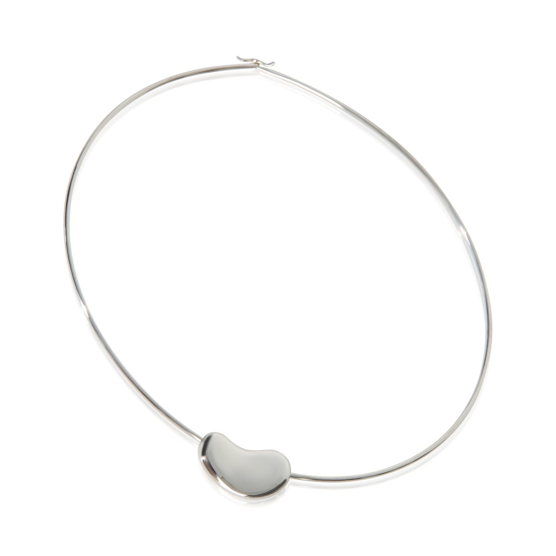 Tiffany & Co. Paloma Picasso Bean Sterling Silver Necklace 16 in (1 of 4)